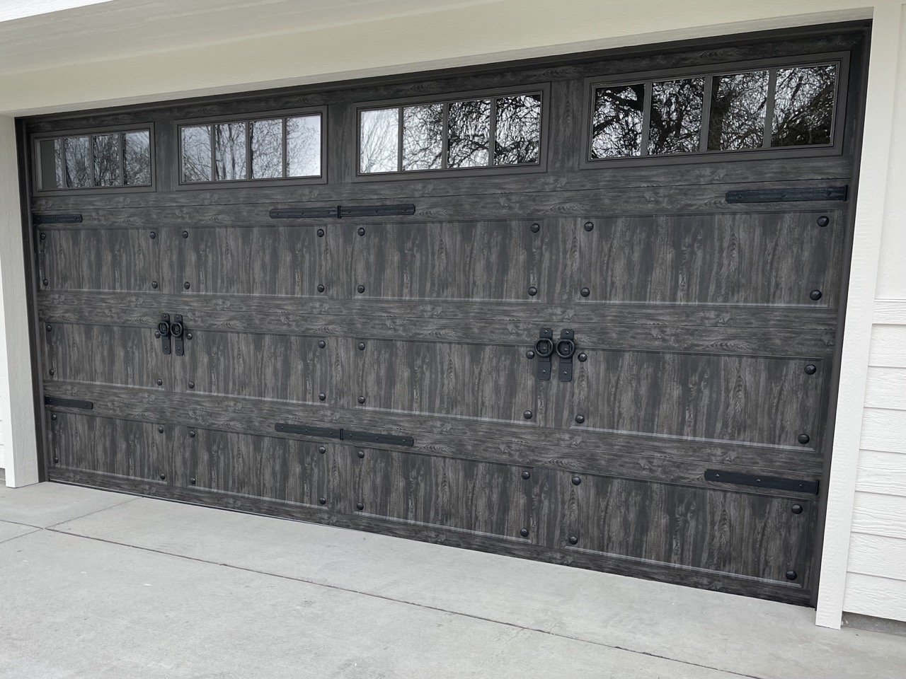 Weathered Gray Carriage Door